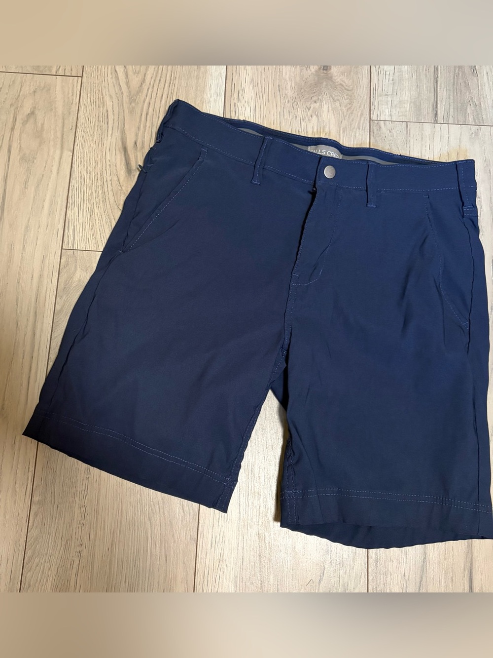 Falls Creek Navy Flat-Front Performance Shorts